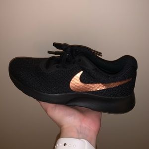 Black & Gold Nike Free Runs